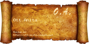 Ott Anita névjegykártya